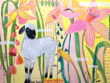 Peinture intitulée "Daffodils" par Daria Borisova, Œuvre d'art originale, Acrylique