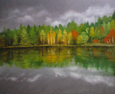 Картина под названием ""Осень"(авторская р…" - Irina Borisova, Подлинное произведение искусства, Масло Установлен на картон