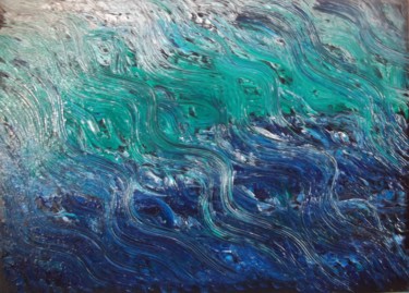 Картина под названием "Морские фантазии" - Irina Borisova, Подлинное произведение искусства, Масло Установлен на картон