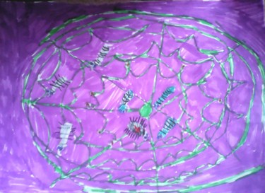 Картина под названием "Космос. Неизведанно…" - Irina Borisova, Подлинное произведение искусства, Цветные карандаши