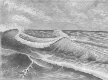 Σχέδιο με τίτλο "Море.Простой каранд…" από Irina Borisova, Αυθεντικά έργα τέχνης, Γραφίτης