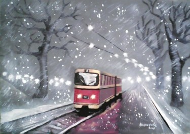 제목이 "трамвайчик-"인 미술작품 Irina Borisova로, 원작, 기름