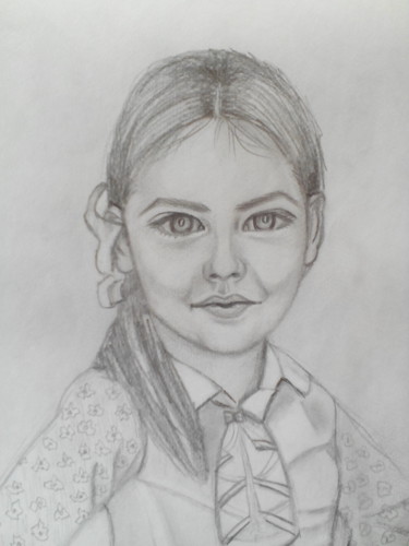 Drawing titled "Ладушка" by Irina Borisova, Original Artwork, Graphite