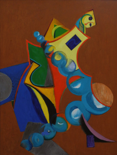 Painting titled "Flamenco" by Borko Petrovic, Original Artwork, Oil