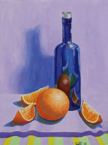 Painting titled "Апельсины" by Elena Borisova Elena Borisova, Original Artwork, Oil
