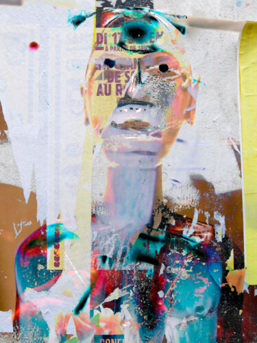 Photographie intitulée "Face3" par Borrel, Œuvre d'art originale, Photographie numérique
