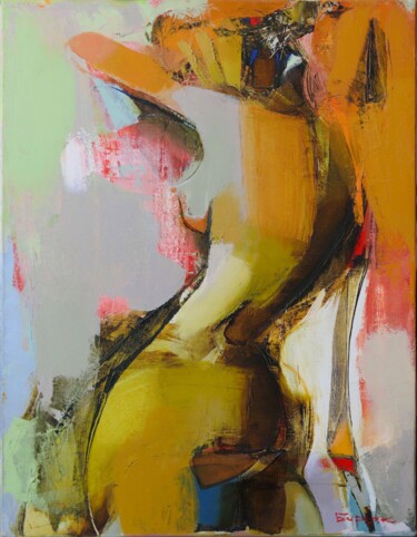 Malerei mit dem Titel "Nude" von Borys Buryak, Original-Kunstwerk, Öl