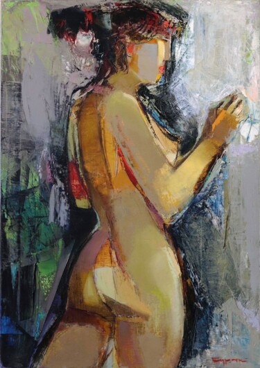 Painting titled "Nude 2" by Borys Buryak, Original Artwork, Oil