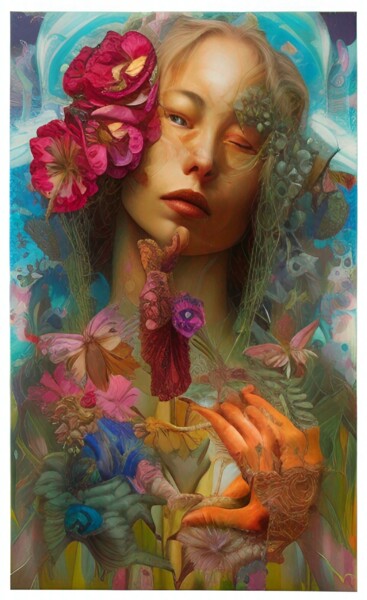 Цифровое искусство под названием "Nature is a woman" - Borys Gierlinski, Подлинное произведение искусства, Изображение, сген…