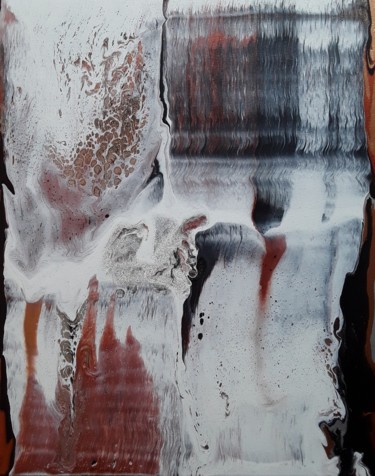Картина под названием "Acrylique CASCADE2" - Valérie Boscher, Подлинное произведение искусства, Акрил Установлен на Деревянн…