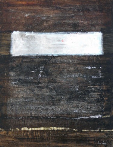 Pittura intitolato "The white cloud" da Leo Bos, Opera d'arte originale, Acrilico Montato su Telaio per barella in legno