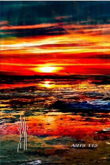 Digital Arts titled "REDSUN" by Boss Arts115, Original Artwork, Digital Collage