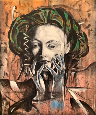 Pittura intitolato "Man Ray" da Bossquito, Opera d'arte originale, Olio