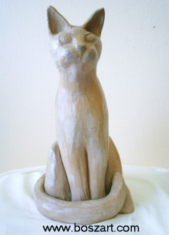 Le Chat Assis Terre Cuite 06 Sylvain Bosz Le Chat Assis Terre Cuite 06 Sylvain Bosz