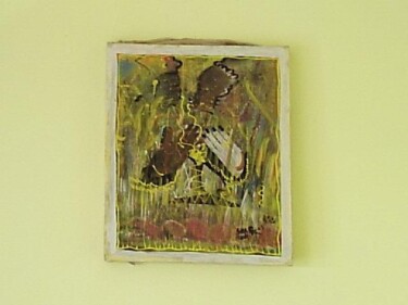 Painting titled "union" by Boubacar Sow, Original Artwork, Oil