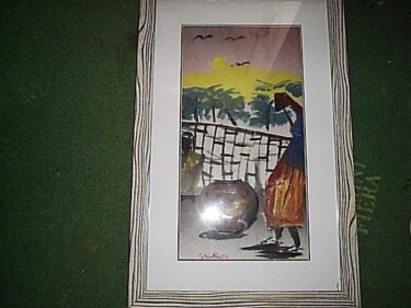 Malerei mit dem Titel "xxx" von Boubacar Sow, Original-Kunstwerk, Öl