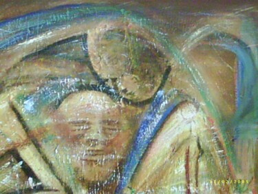Pintura titulada "xx" por Boubacar Sow, Obra de arte original, Oleo