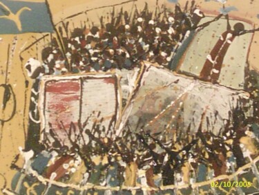 Pintura titulada "19 MARS 2000" por Boubacar Sow, Obra de arte original, Oleo