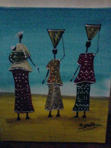 Pintura titulada "DSC00151.jpg" por Boubacar Sow, Obra de arte original, Oleo