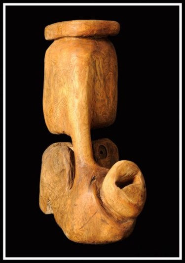 Sculpture intitulée "Sabotambou" par Alex Boucaud, Œuvre d'art originale, Bois