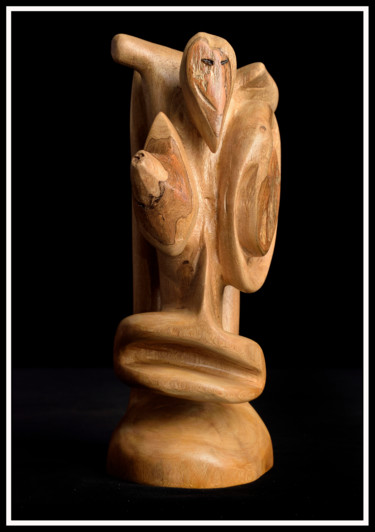 Sculpture titled "CONSCIENCE / CONSCI…" by Alex Boucaud, Original Artwork, Wood