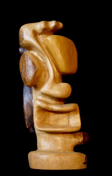 Sculpture titled "CARLY / CARLY" by Alex Boucaud, Original Artwork, Wood