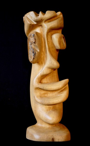 Sculpture intitulée "LILOU / LILOU" par Alex Boucaud, Œuvre d'art originale, Bois