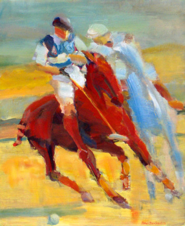 Pittura intitolato "Polo" da Patrick Bouchaud, Opera d'arte originale