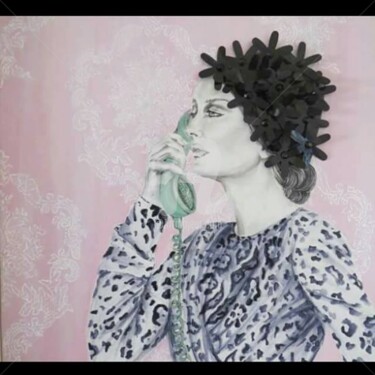 Peinture intitulée "wallpaper" par Mademoiselle Miroir, Œuvre d'art originale