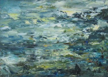 Pittura intitolato "Highlands, Huile su…" da Catherine Bougnon Siménoff, Opera d'arte originale, Altro