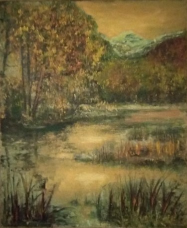 Painting titled "Automne" by Greensleeves, Original Artwork, Oil