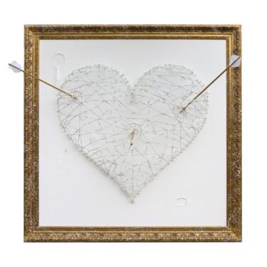 Картина под названием "Cupidon hit me" - Boulou, Подлинное произведение искусства, Металлы