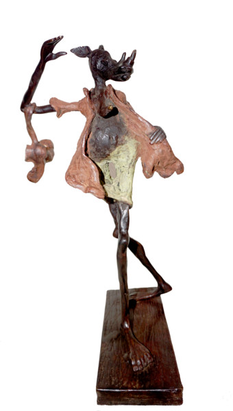 Sculpture titled "L'élégant" by Boureima Ouedraogo, Original Artwork, Bronze