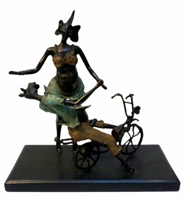 Sculpture titled "Rencontre" by Boureima Ouedraogo, Original Artwork, Metals