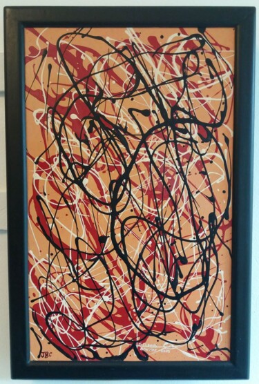 Pintura titulada "éssaie façon Jackso…" por Jean-Claude Bourras, Obra de arte original, Laca