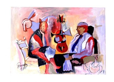 Malerei mit dem Titel "Transparence" von Boussoussa, Original-Kunstwerk