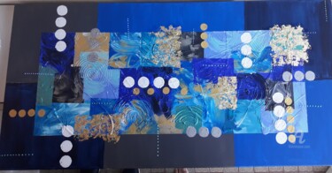 Картина под названием ""Ocean's explosion"" - Bouviermarts, Подлинное произведение искусства, Акрил