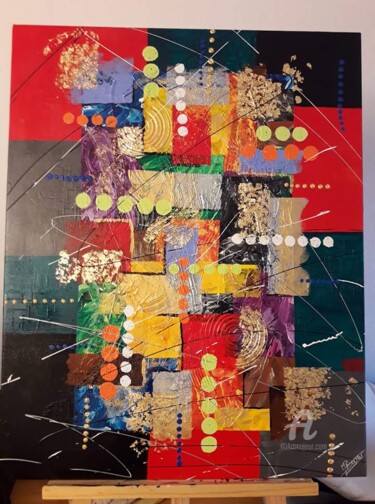Malarstwo zatytułowany „"Colors explosion"” autorstwa Bouviermarts, Oryginalna praca, Akryl