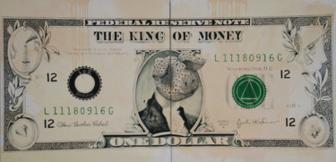 Peinture intitulée "the king of money" par B.Ox, Œuvre d'art originale, Acrylique
