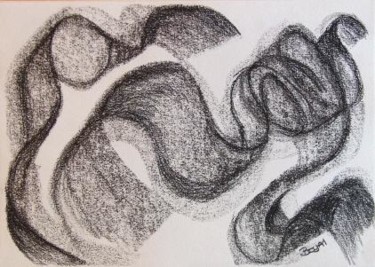 Drawing titled "Pellicule" by Boya, Original Artwork