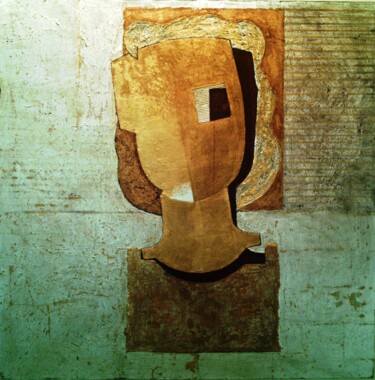 Картина под названием "retrato metafisico" - Boyan Penchev, Подлинное произведение искусства, Масло