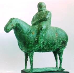 Skulptur mit dem Titel "jinete" von Boyan Penchev, Original-Kunstwerk, Giesserei