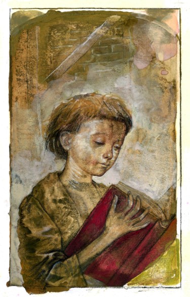 Pittura intitolato "The Prince and the…" da Boyan Yanev, Opera d'arte originale, Tempera