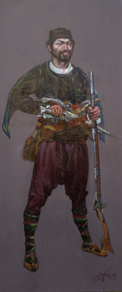 Painting titled "Free people V" by Boyan Yanev, Original Artwork, Oil