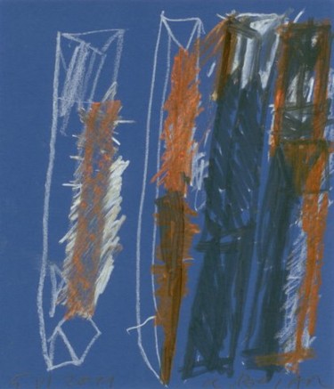Drawing titled "Small Blue composit…" by Boyar, Original Artwork