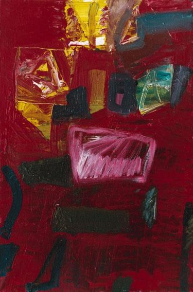 Painting titled "red occupation / cz…" by Boyar, Original Artwork, Oil