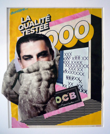 Collages titled "La qualitée testée…" by Boyfred, Original Artwork, Collages