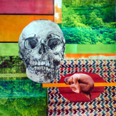 Vini vidi no vici - Vanité 1 Collages intitulée "Vini vidi no vici -…" par Boyfred, Œuvre d'art originale, Collages