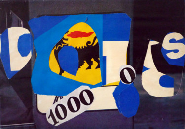 Collages intitulée "10.000 essence" par Boyfred, Œuvre d'art originale, Collages