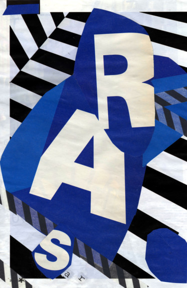 Collages intitulée "RAS! (Onomatopée 3)" par Boyfred, Œuvre d'art originale, Collages